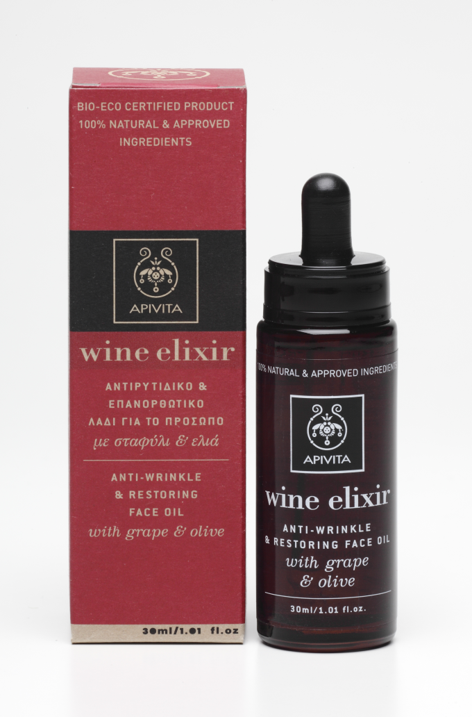 Apivita Wine Elixir Santorini Vine crema anti – rid pentru ochi si jurul ochilor cu efect lifting